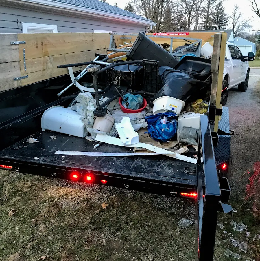 Roll-off dumpster delivered to a residential driveway in Gunnison